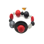 Aromarerapinė Apyrankė Iš Lavos ir kitų mineralinių akmenukų